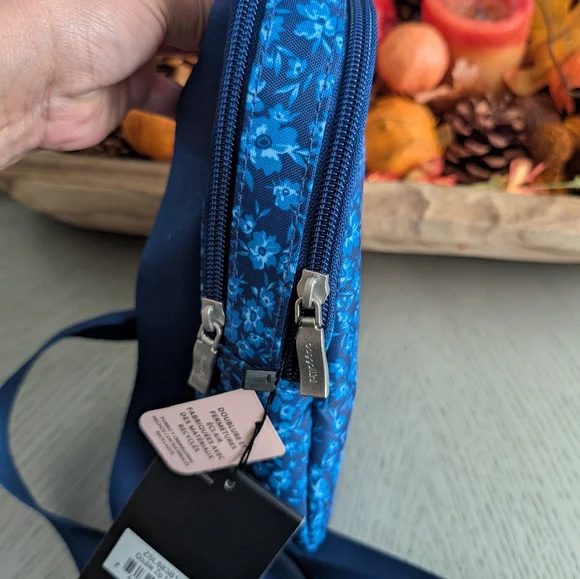 BaggalliniFloral Backpack in Blue